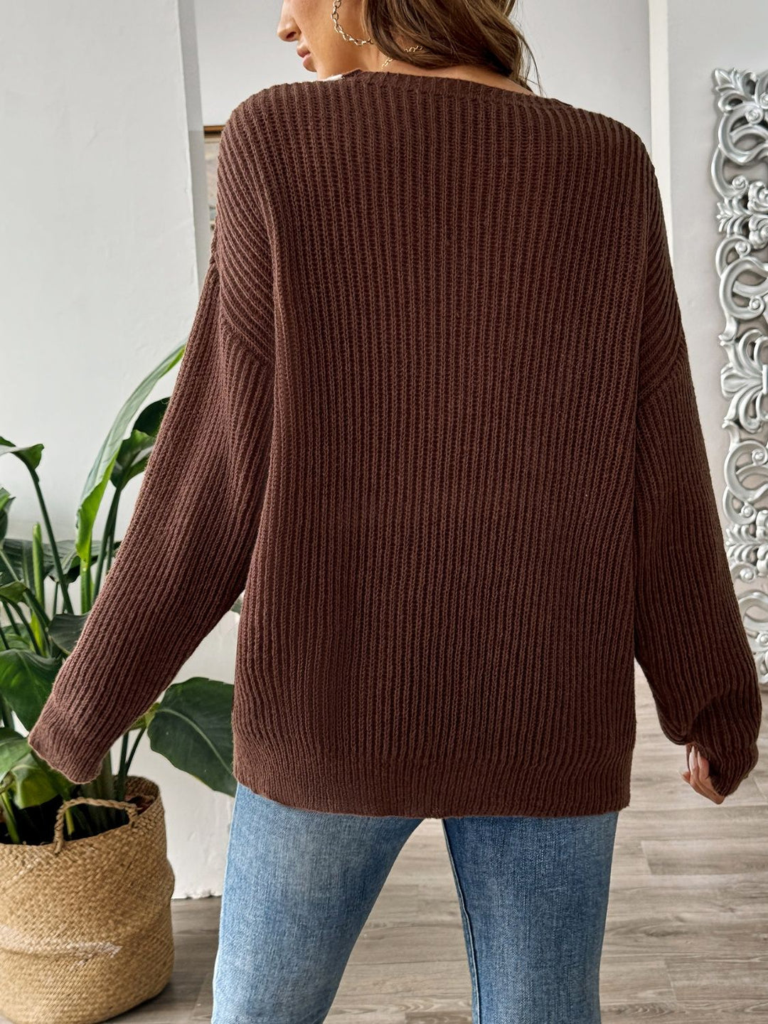 Raquel - Herbststrickpullover - Drop-Shoulder-Stil