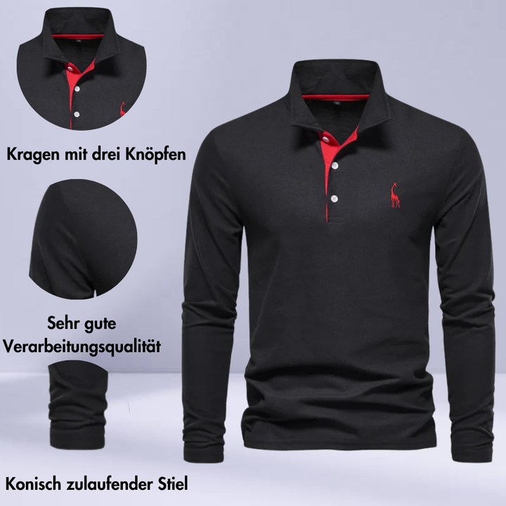 JOE - Klassischer Polo mit langen Ärmeln