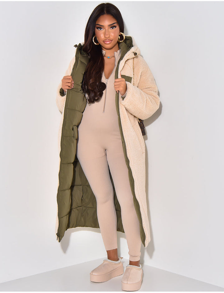 Miranda | Bequeme lange Jacke mit Wendefunktion